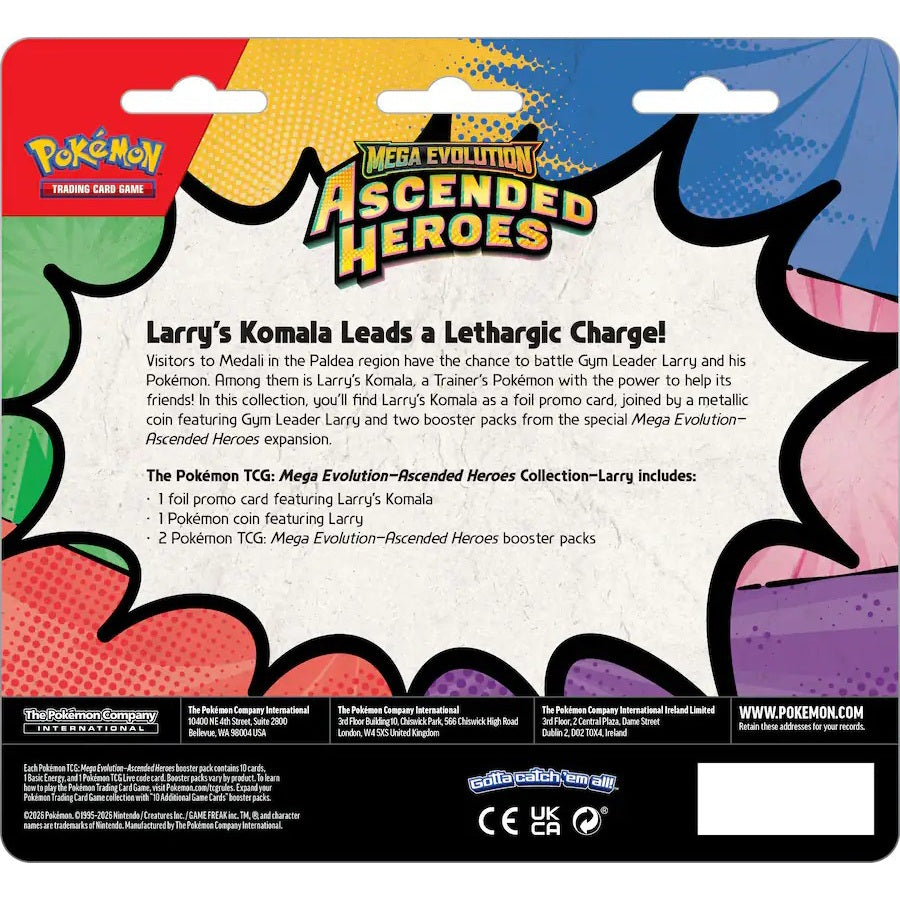 Pokémon Ascended Heroes Larry - kortų rinkinys