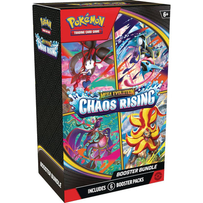 Pokémon Mega Evolution - Chaos Rising Booster Bundle - 6 papildymo pakeliai