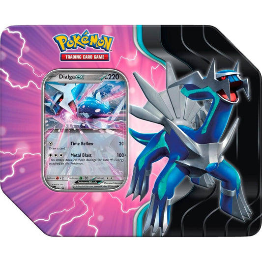 Pokémon Azure Legends Tin Dialga ex - kortų rinkinys metalinėje dėžutėje