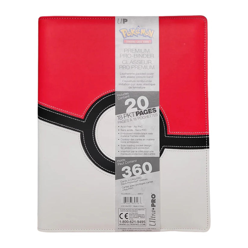 Poké Ball PRO-Binder - 9 kišenių Pokémon kortų albumas | Ultra PRO