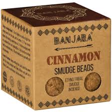 Banjara Cinnamon - smilkalų karoliukai su laikikliu, 5 vnt.