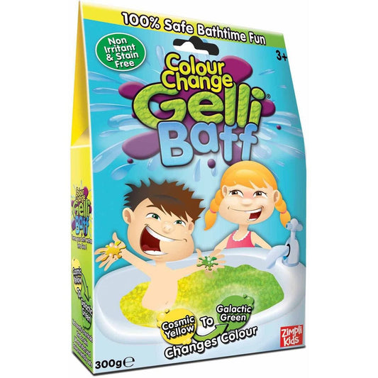Gelli Baff Cosmic Yellow to Galactic Green - spalvą keičianti vonios želė, 300 g