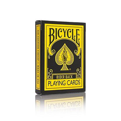 Bicycle Rider Back Reverse Yellow & Black - žaidimo kortos