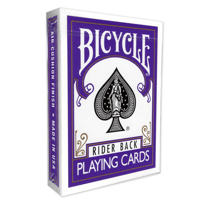 Bicycle Rider Back Violet - violetinės žaidimo kortos