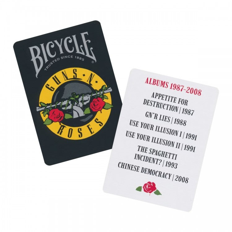 Bicycle Guns N' Roses - žaidimo kortos - kosmetinis defektas