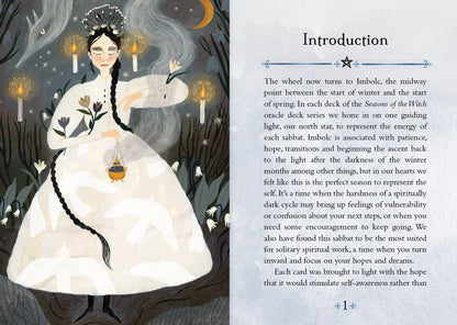 Seasons of the Witch Imbolc Oracle - 44 orakulo kortos