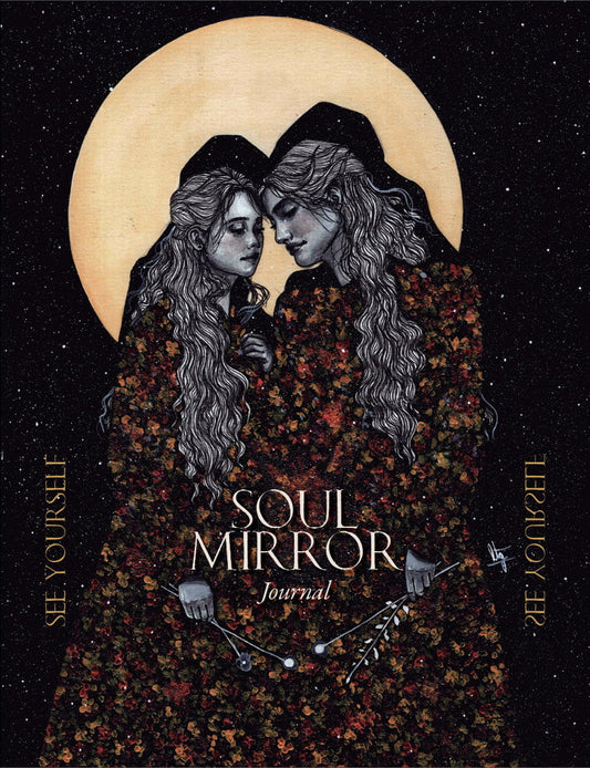 Soul Mirror Journal - iliustruota užrašinė | Blue Angel