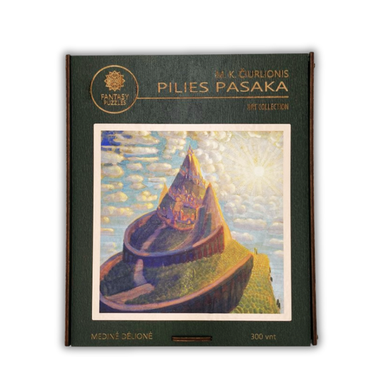 M. K. Čiurlionis Pilies pasaka - medinė dėlionė L, 300 detalių