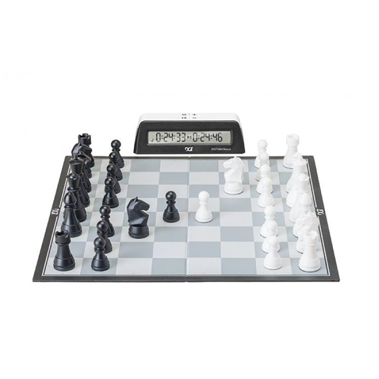 DGT Chess Box with Clock - šachmatų rinkinys, kosmetiniai defektai