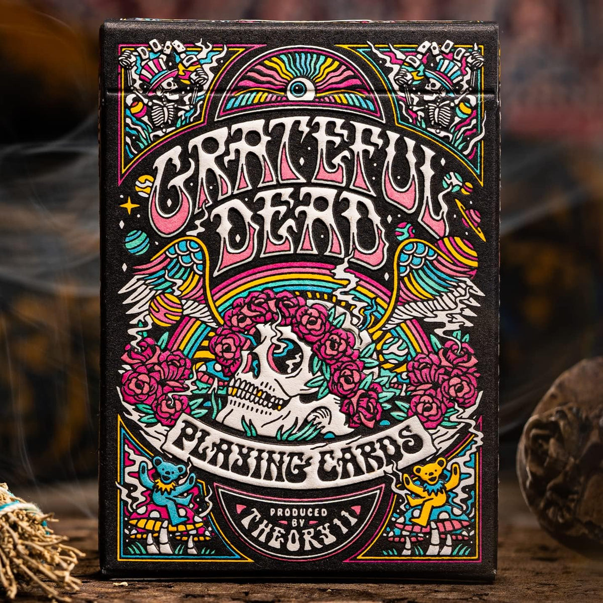 Kosmetinis defektas Grateful Dead žaidimo kortos Theory11