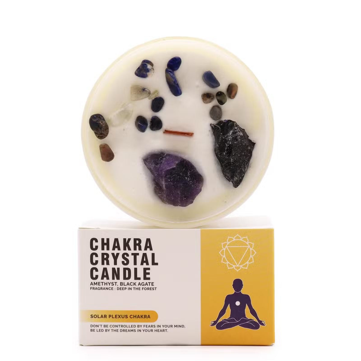Chakra Crystal žvakė – Solar Plexus Chakra Ancient Wisdom