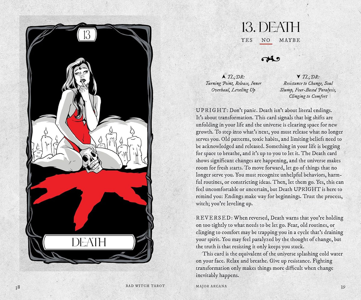 Bad Witch Tarot - Taro kortos ir vadovas | Fair Winds Press