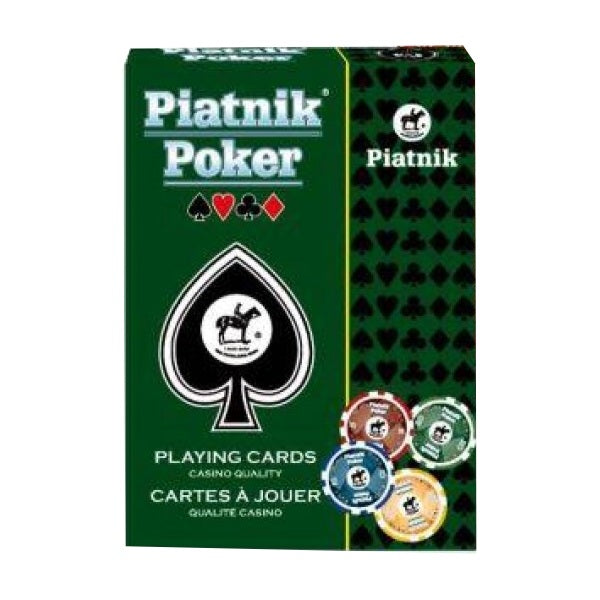 Piatnik - pokerio kortos, 1 kaladė (atsitiktinė raudona arba mėlyna)