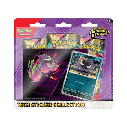 Pokémon Ascended Heroes Tech Sticker Gastly - kortų rinkinys