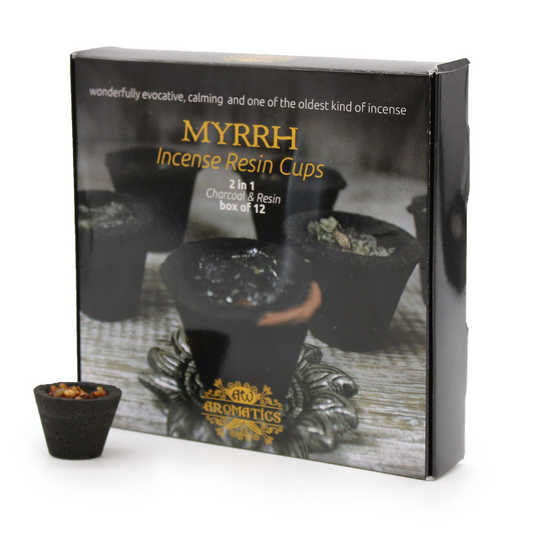AW Aromatics Myrrh - 12 miros dervos smilkalų puodelių