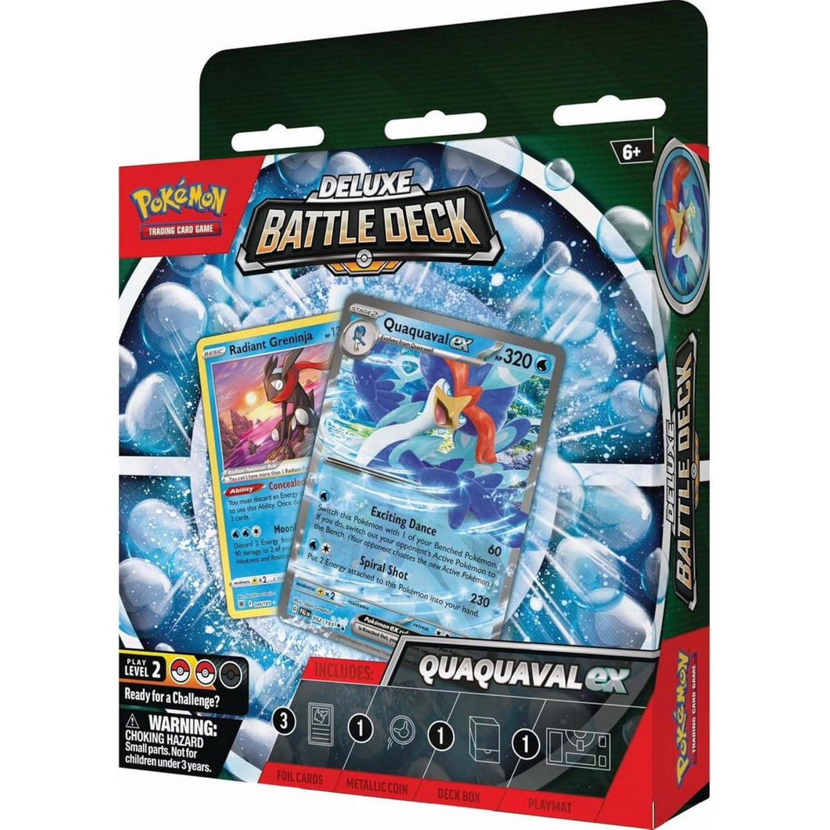 Pokémon Quaquaval ex Deluxe Battle Deck - 60 kortų kaladė