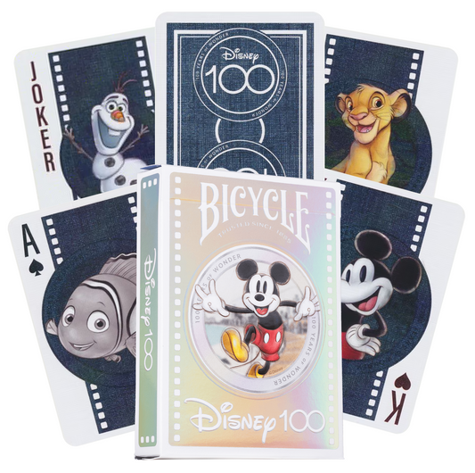 Bicycle Disney 100 Year Anniversary - kortos, kosmetinis defektas
