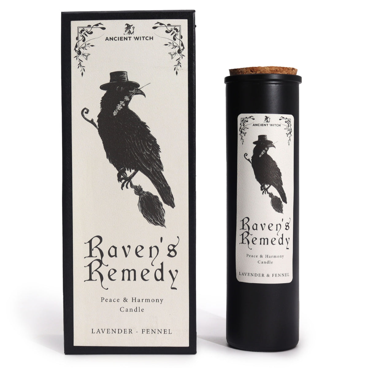 Raven's Remedy - levandų ir pankolių kvapo žvakė | Ancient Witch