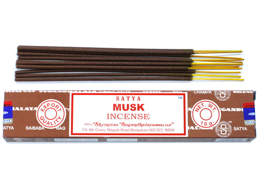 Satya Musk - muskuso smilkalų lazdelės, 15 g