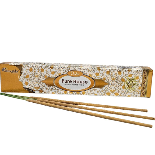 Aromatika Vedic Pure House - smilkalų lazdelės, 15 g