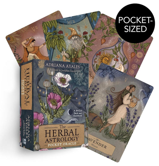 The Herbal Astrology Pocket Oracle - kišeninės orakulo kortos