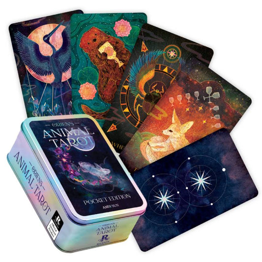 Oriens Animal Tarot Pocket - kišeninės Taro kortos metalinėje dėžutėje