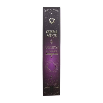 Levandų Kvapo smilkalai su Ametisto kristalais Crystal Scents