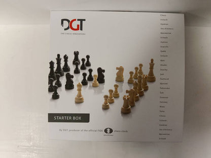 DGT Chess Starter Box Brown - šachmatai, kosmetiniai defektai