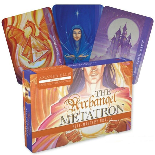 Kosmetinis defektas Archangel Metatron Oracle kortos Schiffer Publishing