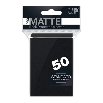 PRO-Matte Standard - juodos kortų įmautės, 50 vnt. | Ultra PRO