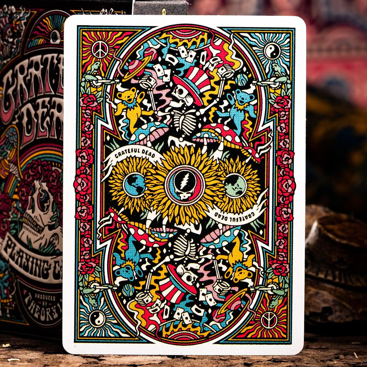 Kosmetinis defektas Grateful Dead žaidimo kortos Theory11