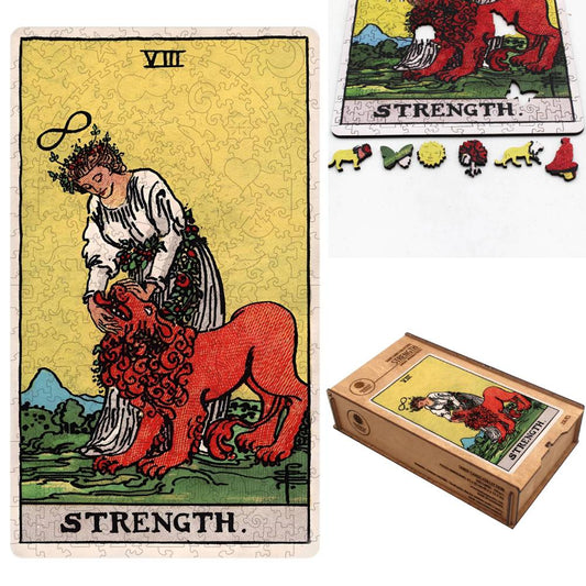 Tarot: The Strength Rider-Waite - medinė dėlionė, 250 detalių