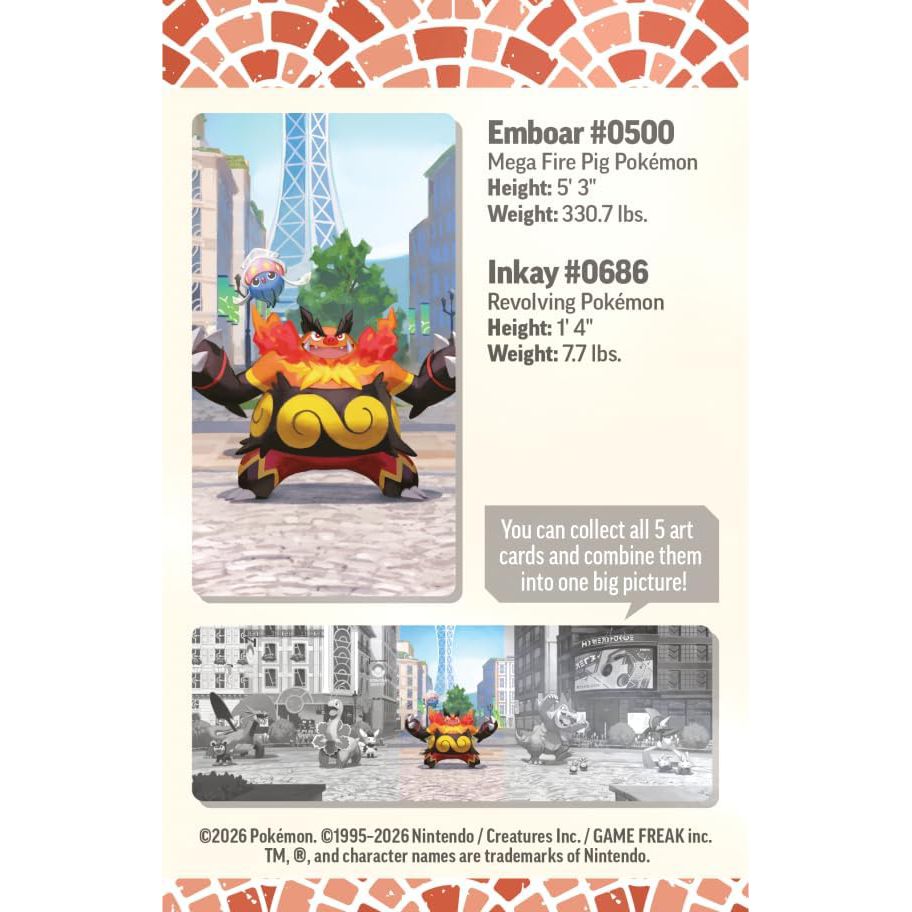 Pokémon Lumiose City Mini Tin - Emboar kortų rinkinys