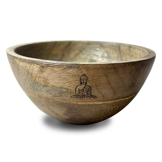 Ancient Wisdom Buddha - mango medienos ritualinis dubuo
