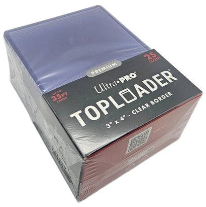 Ultra PRO Premium Toploader 3 x 4 colių - kortų laikikliai, 25 vnt.