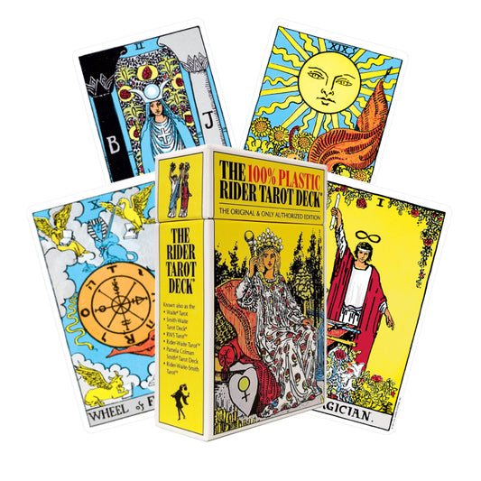 The 100% Plastic Rider Tarot - kortos, kosmetinis defektas