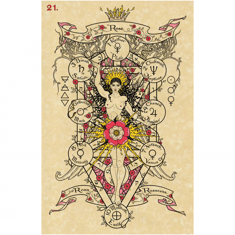 The Magickal Botanical Oracle - orakulo kortos | Lo Scarabeo - kosmetinis defektas