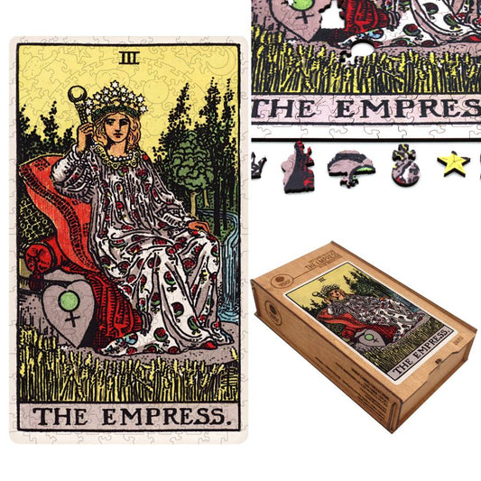 Tarot: The Empress Rider-Waite - medinė dėlionė, 250 detalių