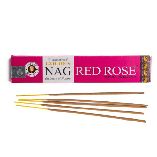 Golden Nag Red Rose - rožių smilkalai | Vijayshree