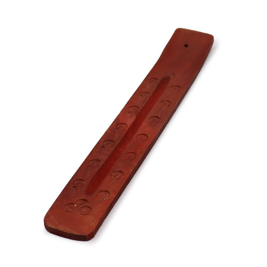 Ancient Wisdom Carved Mango Wood - drožinėtas smilkalų laikiklis