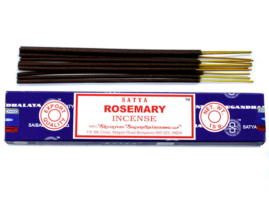 Satya Rosemary - rozmarinų smilkalų lazdelės, 15 g