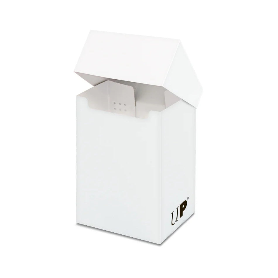 Ultra PRO Solid Color White - balta kaladės dėžutė, 80 kortų