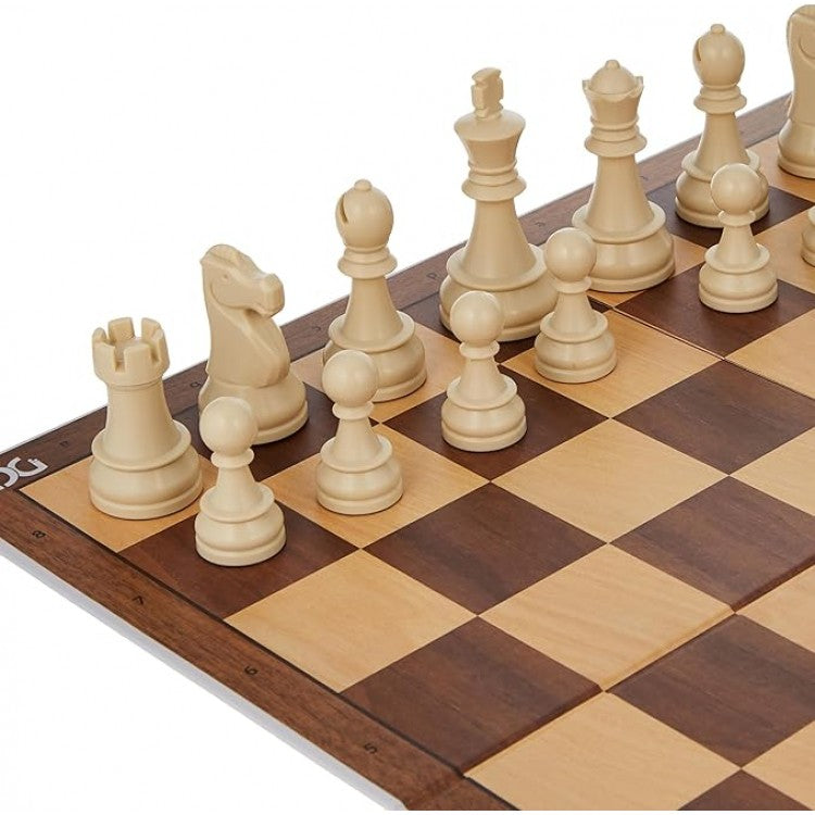 DGT Chess Starter Box Brown - šachmatai, kosmetiniai defektai