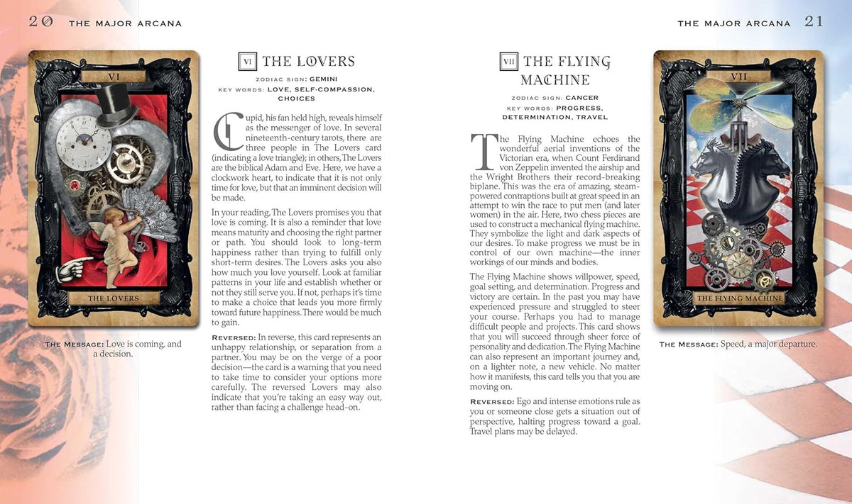 The Gothic Steampunk Tarot - Taro kortos ir knyga | CICO Books
