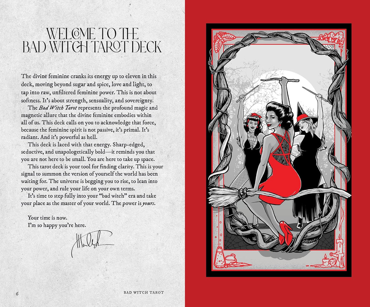 Bad Witch Tarot - Taro kortos ir vadovas | Fair Winds Press