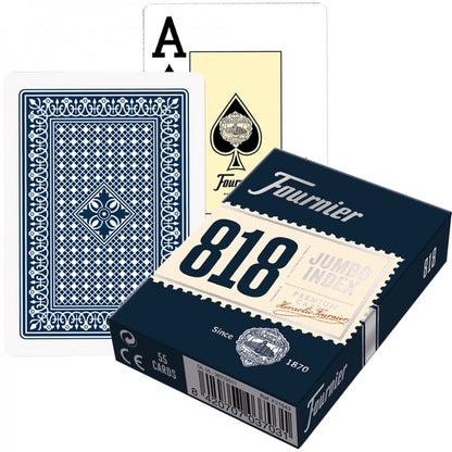Fournier 818 Blue - pokerio kortos, kosmetiniai defektai