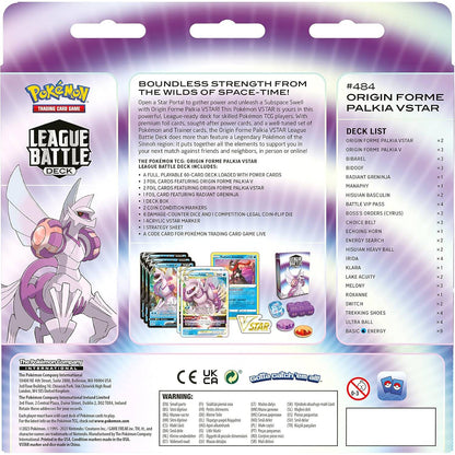 Pokémon Origin Forme Palkia VSTAR League Battle Deck - kortų kaladė