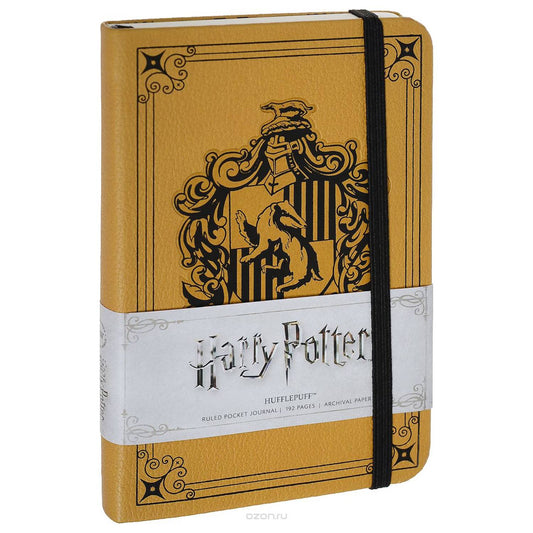 Harry Potter Hufflepuff - kišeninė užrašinė kietu viršeliu