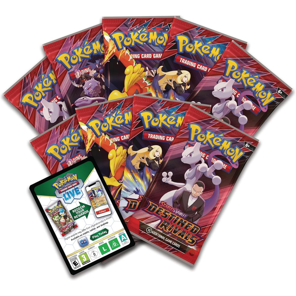 Pokémon Scarlet & Violet - Destined Rivals Elite Trainer Box - kortų rinkinys