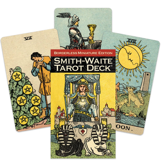 Smith-Waite Tarot Deck Borderless Miniature Edition - mini taro kortos